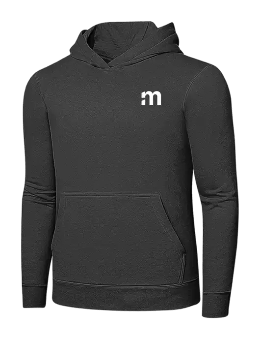 Charcoal 7.8 oz Ring Spun Hooded Sweatshirt w/m Icon Logo