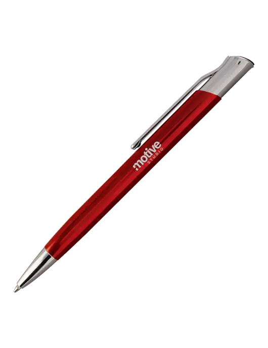 San Malo Red Pen - Black Ink w/Motive Studio Logo