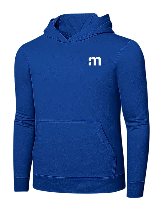 True Royal 7.8 oz Ring Spun Hooded Sweatshirt w/m Icon Logo