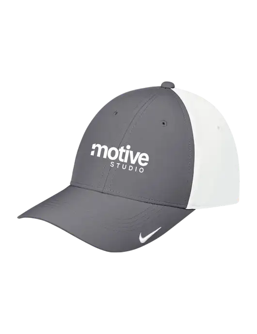 Nike Dark Grey/White Dri-FIT Legacy Cap w/Motive Studio Logo