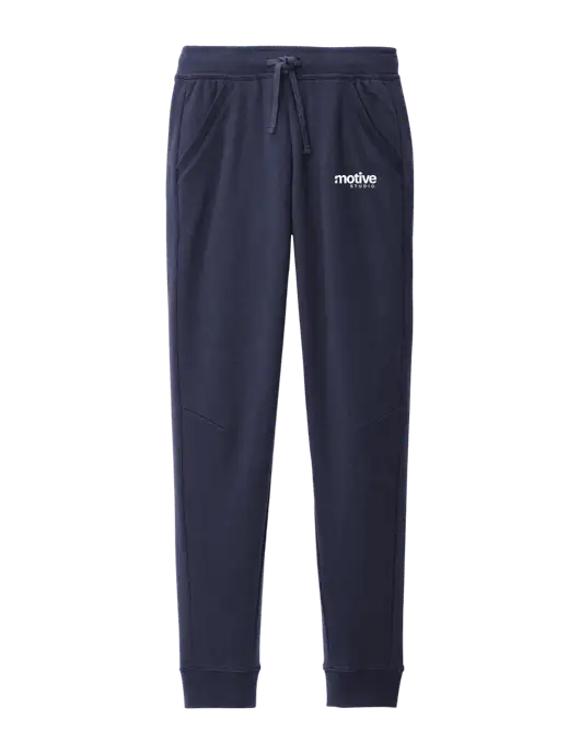 Modern Dark Navy Fleece Jogger w/Motive Studio Logo