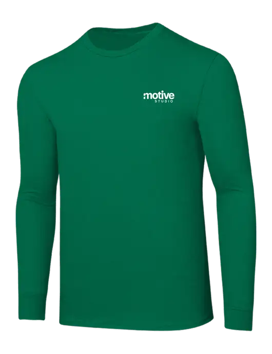 Core Blend Kelly Green Long Sleeve Tee w/Motive Studio Logo